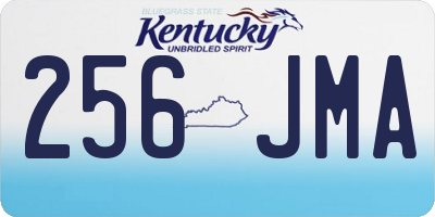 KY license plate 256JMA