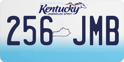KY license plate 256JMB