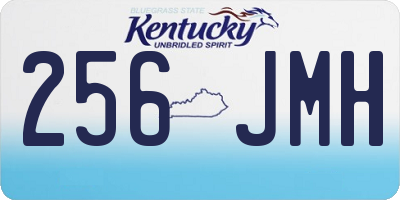 KY license plate 256JMH
