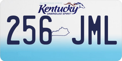 KY license plate 256JML