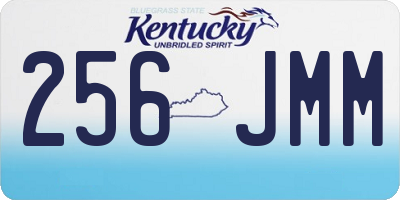 KY license plate 256JMM