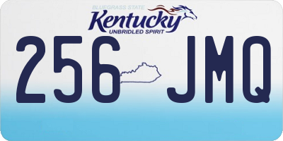 KY license plate 256JMQ