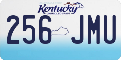 KY license plate 256JMU