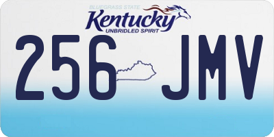 KY license plate 256JMV