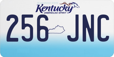 KY license plate 256JNC