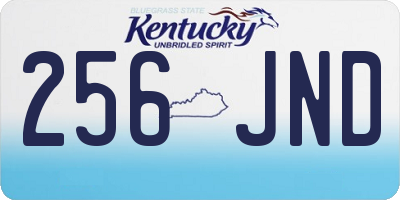 KY license plate 256JND