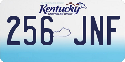 KY license plate 256JNF