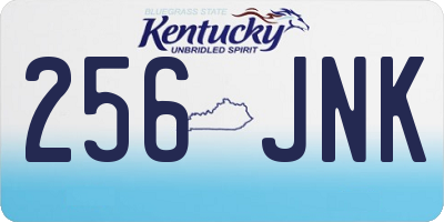 KY license plate 256JNK