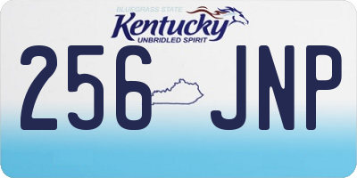 KY license plate 256JNP