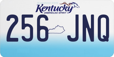KY license plate 256JNQ