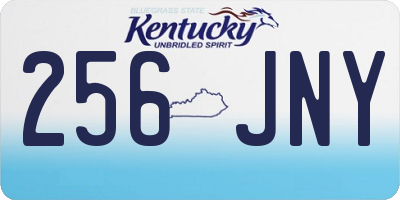KY license plate 256JNY