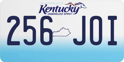 KY license plate 256JOI