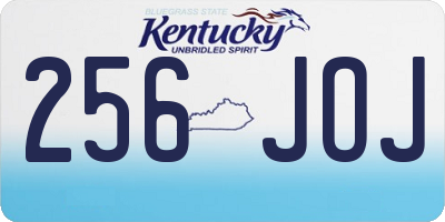 KY license plate 256JOJ
