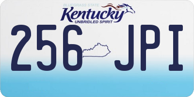 KY license plate 256JPI