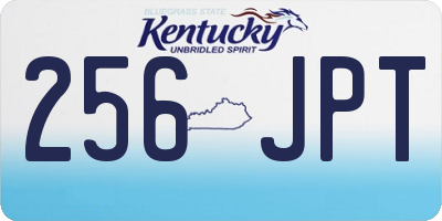 KY license plate 256JPT