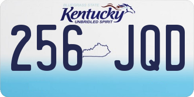 KY license plate 256JQD
