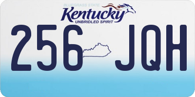 KY license plate 256JQH