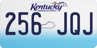 KY license plate 256JQJ