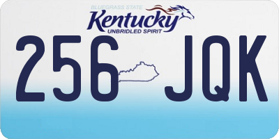 KY license plate 256JQK