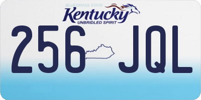 KY license plate 256JQL