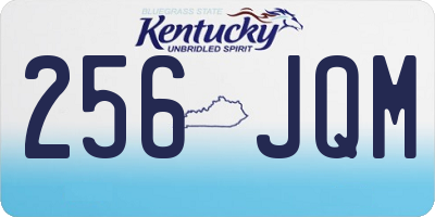 KY license plate 256JQM