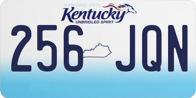 KY license plate 256JQN