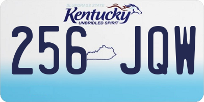 KY license plate 256JQW