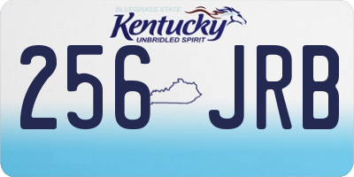 KY license plate 256JRB