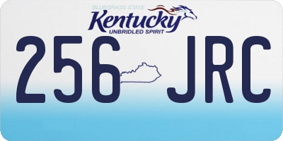 KY license plate 256JRC