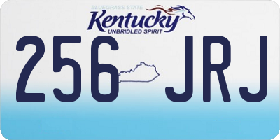 KY license plate 256JRJ