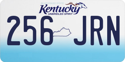 KY license plate 256JRN