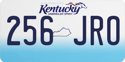 KY license plate 256JRO
