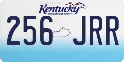 KY license plate 256JRR