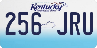 KY license plate 256JRU