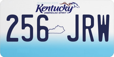 KY license plate 256JRW