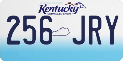 KY license plate 256JRY