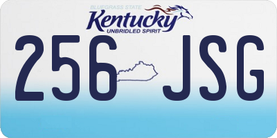 KY license plate 256JSG