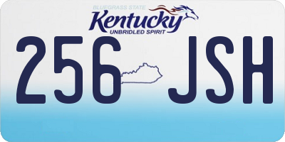 KY license plate 256JSH