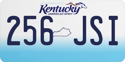 KY license plate 256JSI