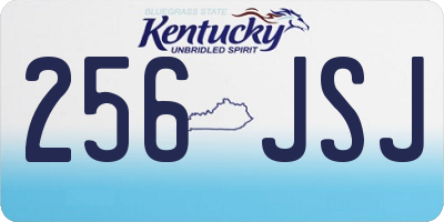 KY license plate 256JSJ