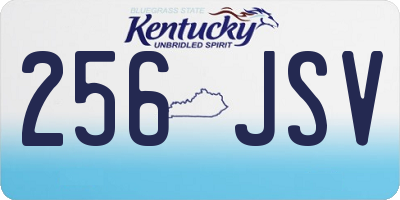 KY license plate 256JSV