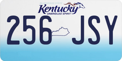 KY license plate 256JSY