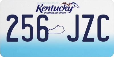 KY license plate 256JZC