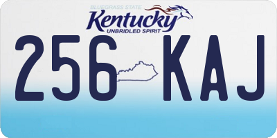 KY license plate 256KAJ
