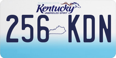 KY license plate 256KDN