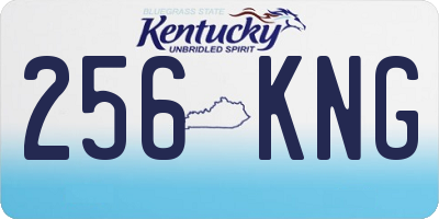 KY license plate 256KNG