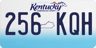 KY license plate 256KQH