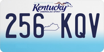 KY license plate 256KQV