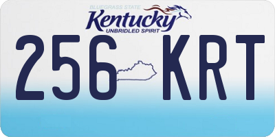 KY license plate 256KRT