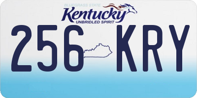 KY license plate 256KRY
